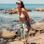 Boho sarong worn with bikini