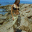 cotton beach sarong worn with bikini