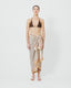Boho sarong worn with bikini