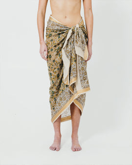 Floral print beach sarong 100% Cotton